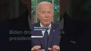 President Joe Biden drops out of 2024 presidential race #itvnews #americapolitics