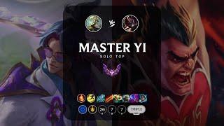 Master Yi Top vs Darius - EUW Master Patch 13.7