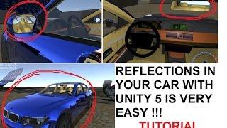 Unity 3D ( Unity 5 ) : Car Mirror & Reflection Probe. Tutorial