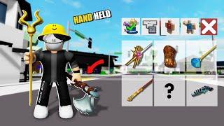 NEW!! SECRET HANDHELD WEAPON In Brookhaven W/Id - Roblox