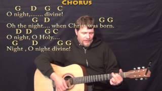 O Holy Night (Christmas) Strum Guitar Cover Lesson in G with Chords/Lyrics