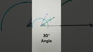 30 degree angle with compass | 30° Angle Construction