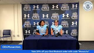 ODU Football Post Game Presser - Marshall  42 ODU 35 w/ Ricky Rahne, Koa Naotala, & Colton Joseph