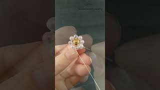 Daisy Bracelet Tutorial Beautiful Jewelry Браслет с Ромашками из бусин своими руками #shorts #short