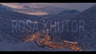 Winter in Rosa Khutor. Aerial view 4K / Роза Хутор зимой. Аэросъемка