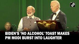 US President Joe Biden’s ‘no alcohol’ remark causes PM Modi to split in laughter