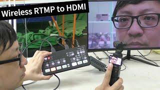 Turn DJI Pocket 3 local RTMP into HDMI .. rtmp to hdmi adapter