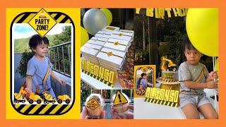 DIY CONSTRUCTION THEMED BIRTHDAY ️ | ALFONSO @ 3