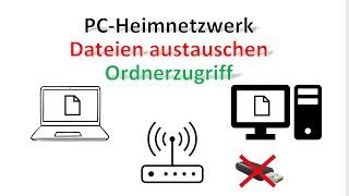 Connect computers in the Windows home network / exchange files without a USB stick