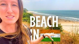 My First BEACH in INDIA  Relaxing Week in Varkala, Kerala - Gym, Yoga, Sunsets