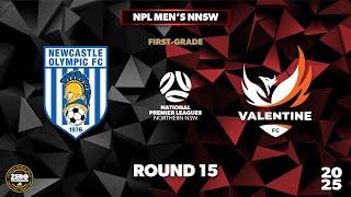 NPL Men's NNSW Round 15 First Grade - Newcastle Olympic v Valentine FC