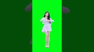 green screen girl dancing TikTok #dance #greenscreen #edit