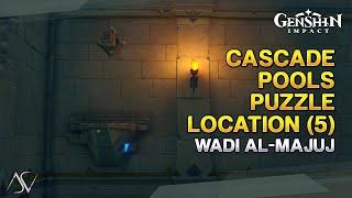 Cascade Pools Puzzle Location (5) - Wadi Al-Majuj | Genshin Impact