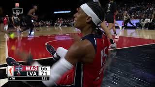 Technical On Sykes, Slaps Ground After Ref Won't Call EASY Foul On A'ja Wilson | LV Aces vs Mystics