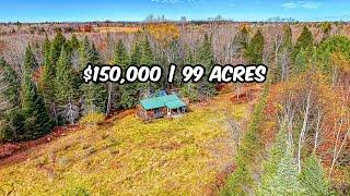 Off Grid Cabin For Sale | 99 Acres | $150,000 | 70 Morgan Rd, Burnham, ME 04922