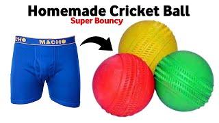 How to make Cricket Ball at home easy | DIY Bouncing Ball | Homemade Cricket Tennis Ball making