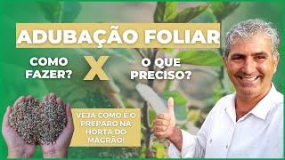 ADUBAÇÃO FOLIAR: Fazer ou Não Fazer na sua Horta?