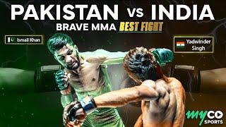 Ismail Khan makes sure Yadwinder Singh bleeds in the ring | Brave MMA Fight | myco Sports