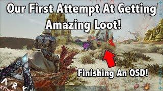 SO MUCH LOOT!! COMPLETING OUR FIRST RED LEVEL ORBITAL DROP! || ARK EXTINCTION!