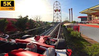 Red Force POV 5K TALLEST COASTER IN EUROPE! Ferrari Land Salou, Spain