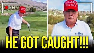 Trump FLEES TO GOLF after getting EXPOSED FOR THIS