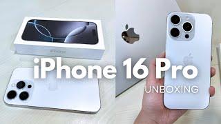 iPhone 16 Pro Unboxing - Accessories | White Titanium 512GB | Taipei Apple store