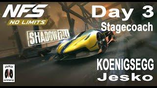 NFS: No Limits | KOENIGSEGG Jesko (Day 3) | NFSNL Shadow Fall | Material Guide