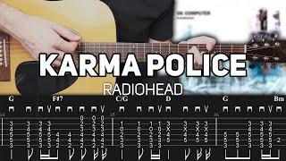 Radiohead - Karma Police (Guitar lesson with TAB)