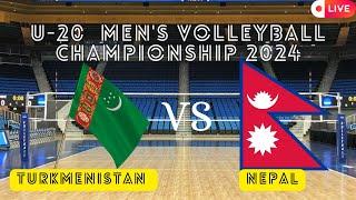 U-20 MEN'S VOLLEYBALL CHAMPIONSHIP 2024 NEPAL VS TURKMENISTAN LIVE HD