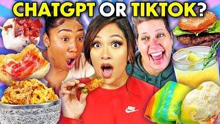 A.I Food Vs. TikTok Trend Challenge! | People Vs. Food