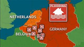 Weather Events 2021 - Flooding across parts of Europe (3) -  ITV News - 15th July 2021