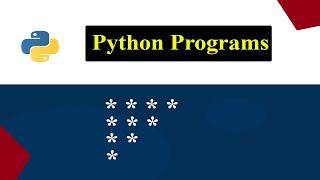 Printing Stars "*" in Inverted Right Triangle Shape | Python Pattern Program