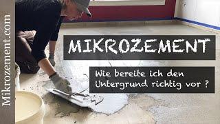 Mikrozement Untergrund richtig vorbereiten | BASE  (genau erklärt)