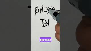 # DHIYA name logo # Design # Next name #shorts # By Rajbir