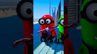 GTA 5 Epic Spiderman Ragdolls | Jumps / Fails ep.25 #shorts