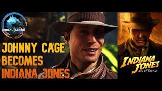 Johnny Cage acting as Indiana Jones Scene - Mortal Kombat 1 - MK1 2023 PS5