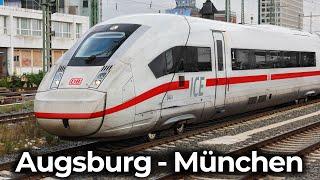 Im ICE 4 durch Bayern! | Führerstandsmitfahrt: Augsburg - München | ICE 701 – Magistrale für Europa