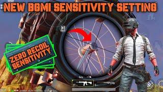 BGMI NEW SENSITIVITY SETTING ZERO RECOIL SENSITIVITY | PUBG NEW SENSITIVITY SETTING BEST SENSITIVITY