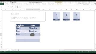 Improve Excel   Autocomplete and lists