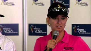 Inkster, Davies, Creamer and Webb thank Wegmans and talk about the new venue