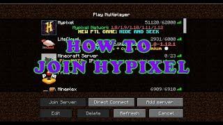 How to join Hypixel Server || Minecraft