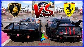  Lamborghini Essenza SCV12 vs Ferrari 599XX Evo | Top Speed & Acceleration Battle | Forza Horizon 5