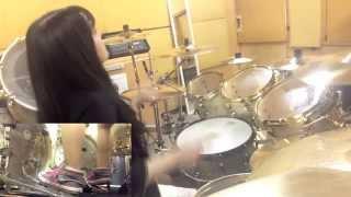 TRIVIUM "Down From The Sky" drum cover by Fumie Abe