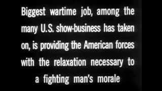 1943 Short Film "The March of Time: Show Business at War" Jack Benny, Carole Lombard & Edgar Bergen