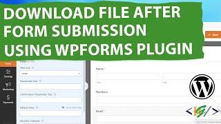 How to Download File (PDF etc.) After Submit Form in using WPForms Plugin in WordPress