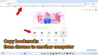 How to export bookmarks from chrome to another computer