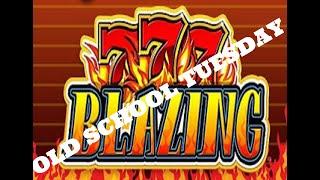Old School Tuesday Blazing 7’s Slot Machine  Juicy Progressive @ Fremont Casino