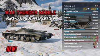 NEW! Object 775 gameplay: The pancake tank! - War Thunder Mobile