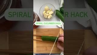 Spiral Cucumber Hack #shorts