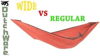 Regular vs Wide Hammocks - Camping Hammocks - Dutchware